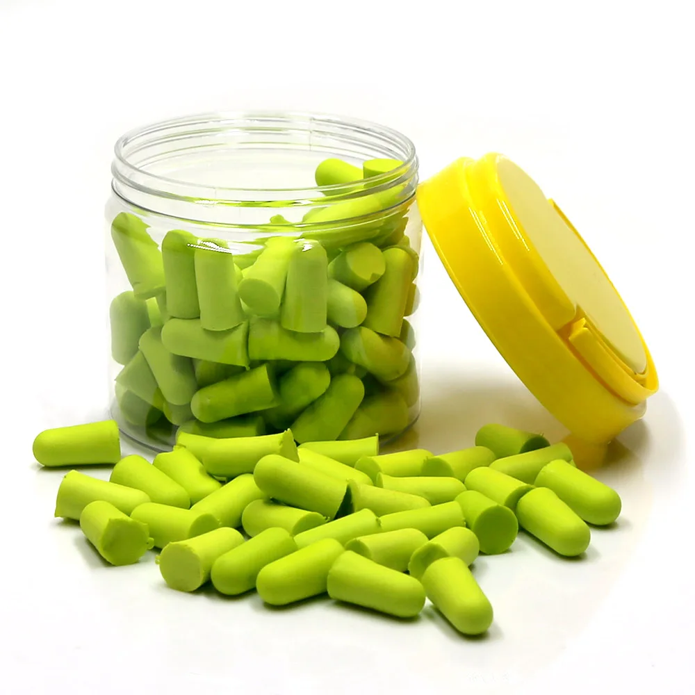 60 Pairs Soft  Disposable noise  earplugs with bottle