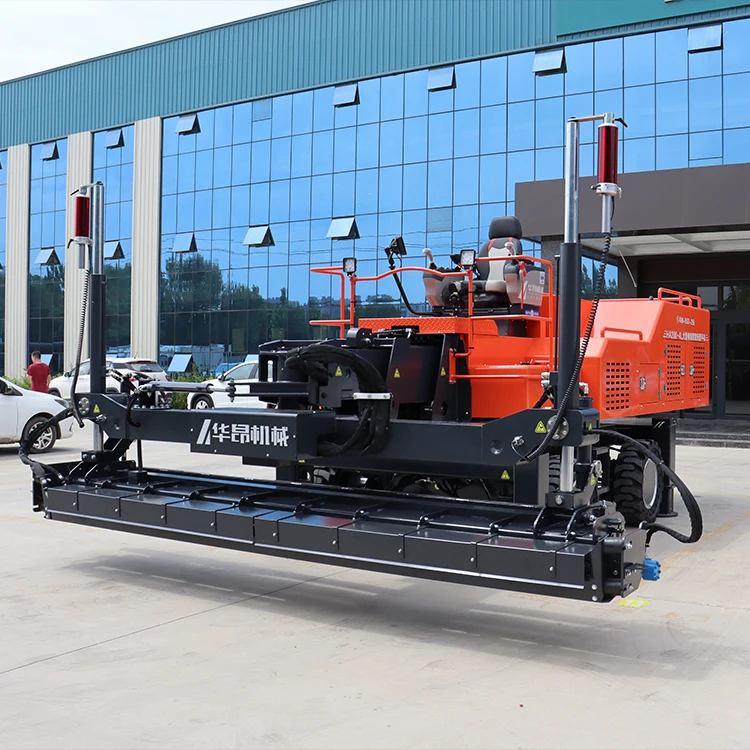 Factory direct High precision four wheel Large Automatic Concrete laser screed boom type leveling machine