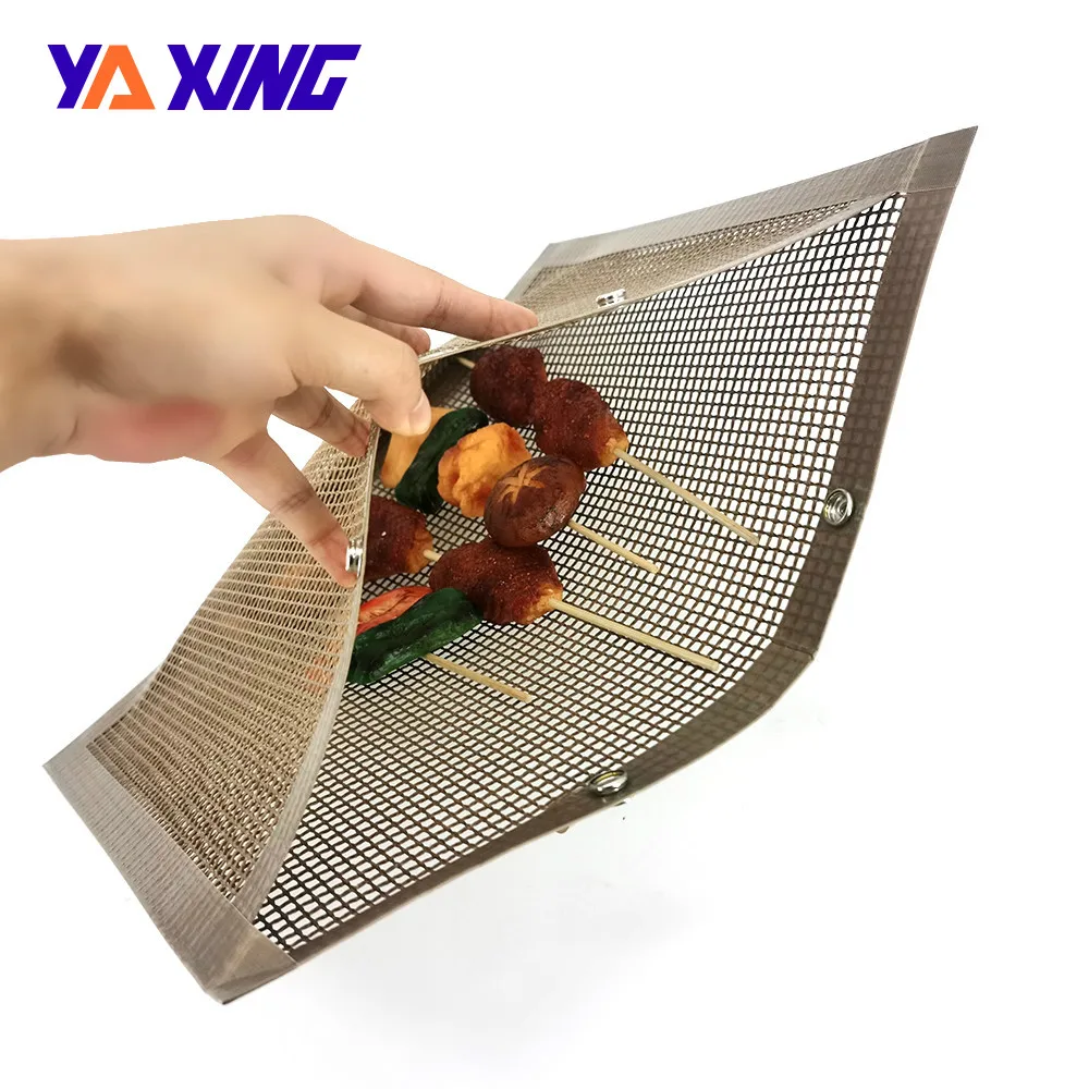 PTFE Heating Food Mesh Bags Professional Washable Grill Mesh Bag
