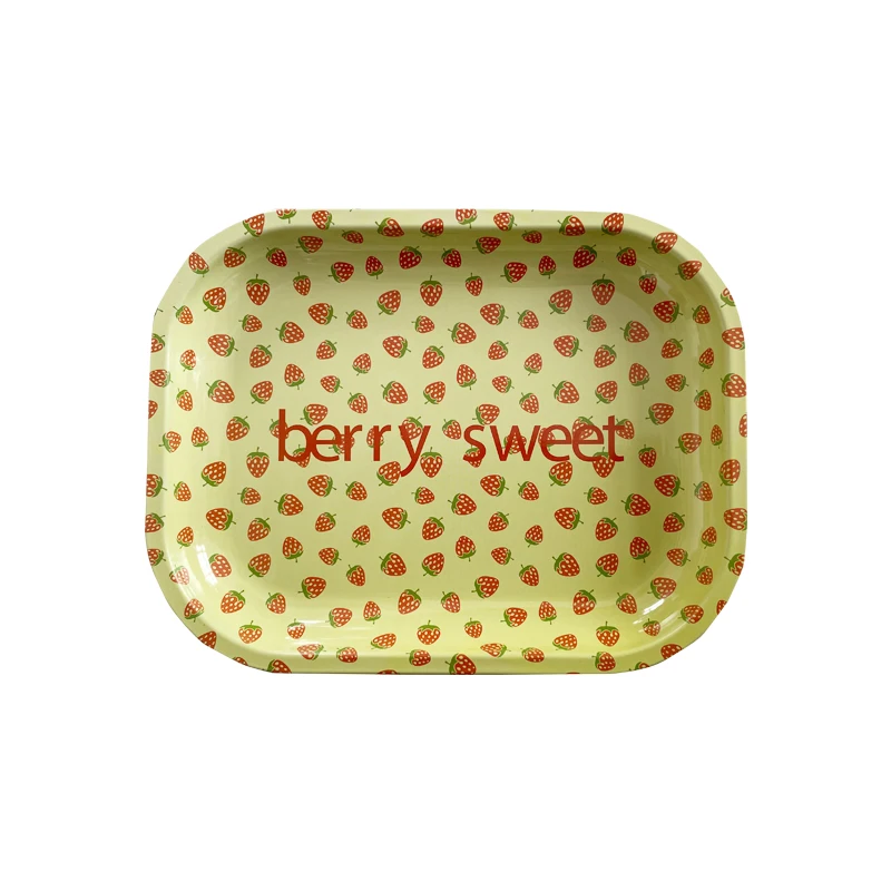 High Quality Serving Trays Custom Metal Tin Rolling Tray Silicone Tray Wholesale
