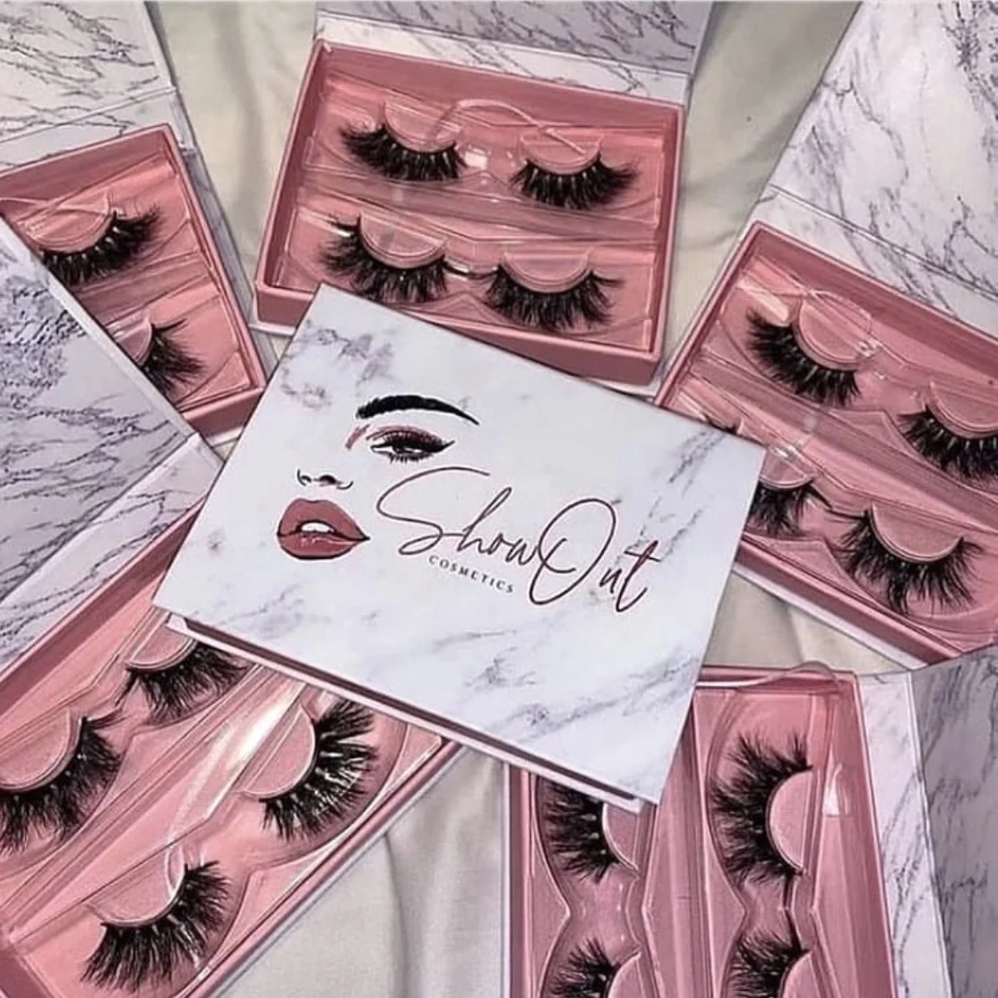 New Design Custom Eyelash Packing Set Wholesale Real Mink Fur Eye Lashes With Box Lashes Factory Directly False Eyelashes