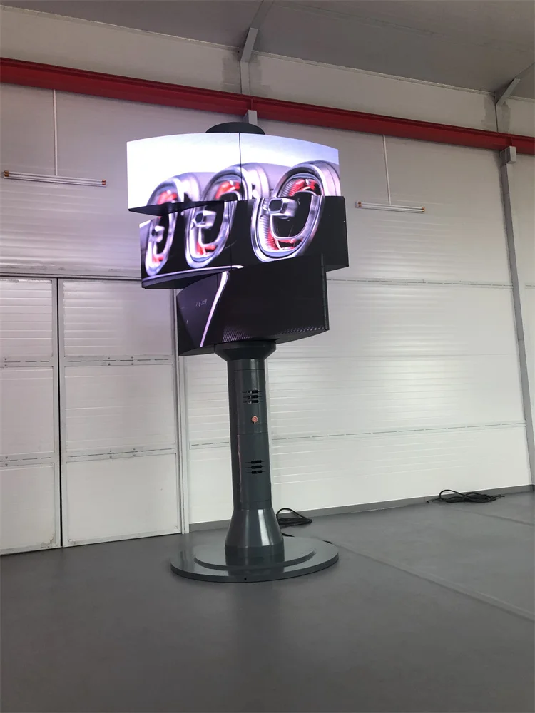 architect adorable fantastic designed idea for shopping mall rotating led display led advertisement transform display screen