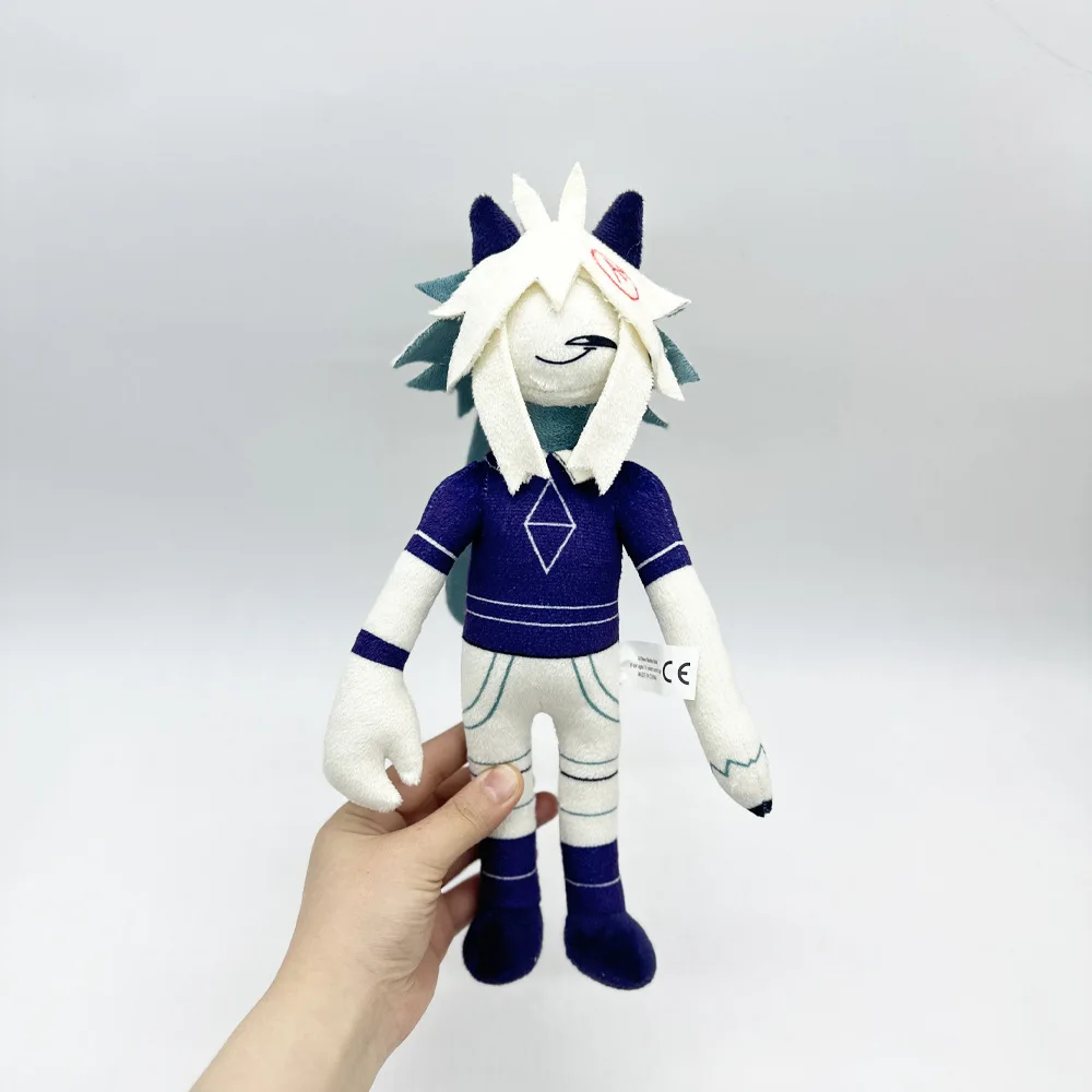 AL New cute soft and comfortable Fundamental Paper Education plush toy Blue purple long hair pencil hand scissors hands