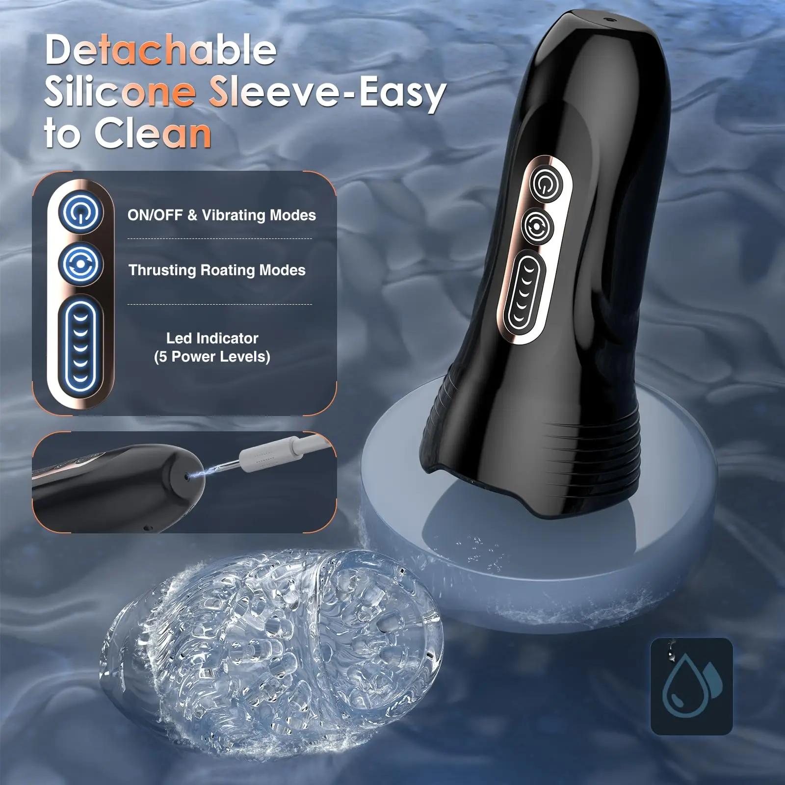 LOVE Sex toy wholesale shop visual window telescopic rotary deep throat wrap penis trainer to esensitize the penis