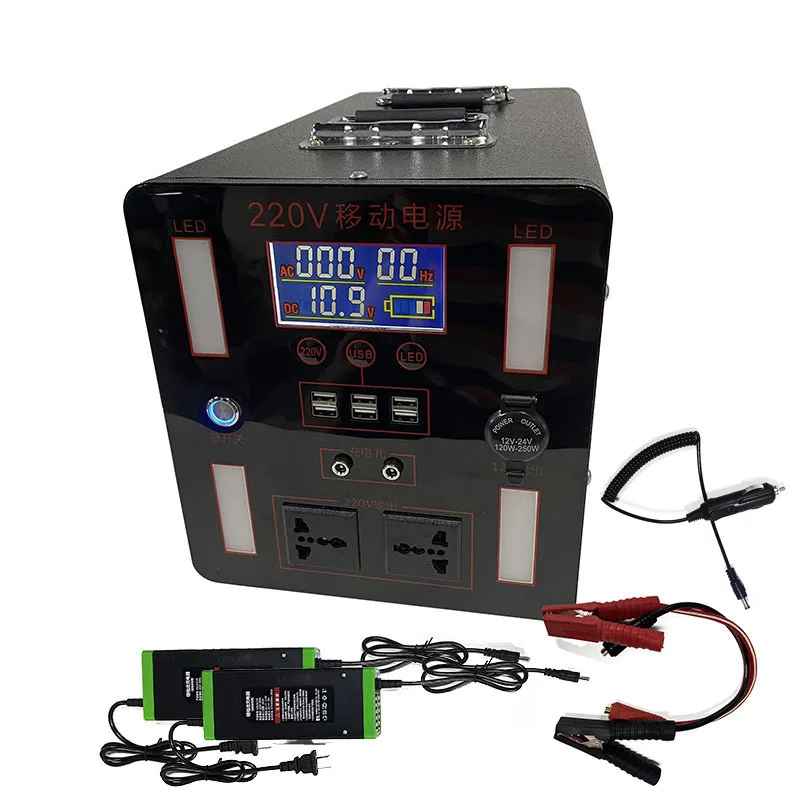 3000W Portable Power Station 220V Pure Sine Wave  Lithium Battery Solar Generator 3000Wh Backup Power Supply Home Camping