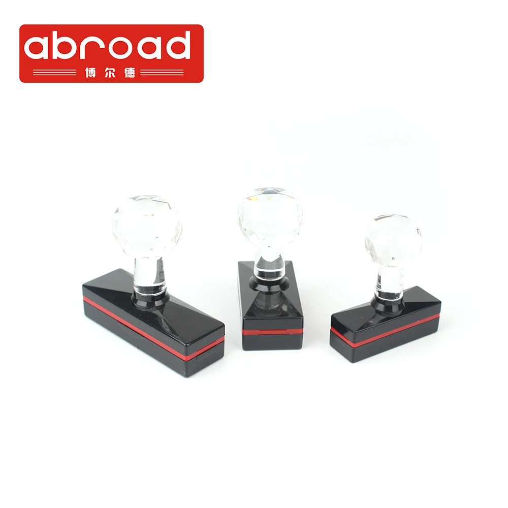 Rectangular manufacture different size crystal handle rubber stamp