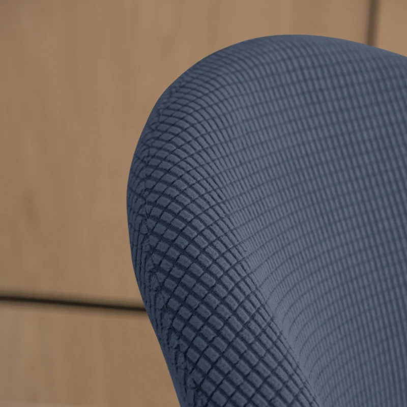 New design all-inclusive solid color simple breathable corn kernels jacquard chair cover for hotel wedding