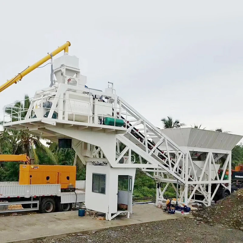 China mini truck- mounted mobile concrete mixing plant spare parts manufacturing plant for sale