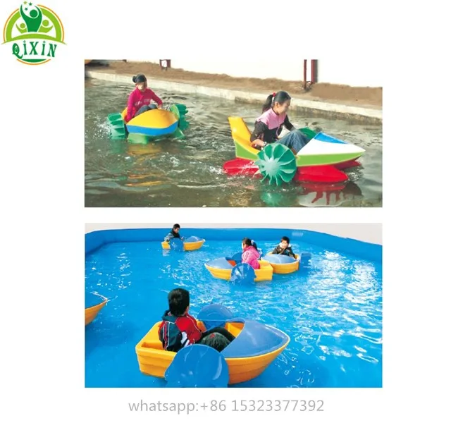 Water play equipment hand rowing boats kids water paddle boat for sale  QX-18079B