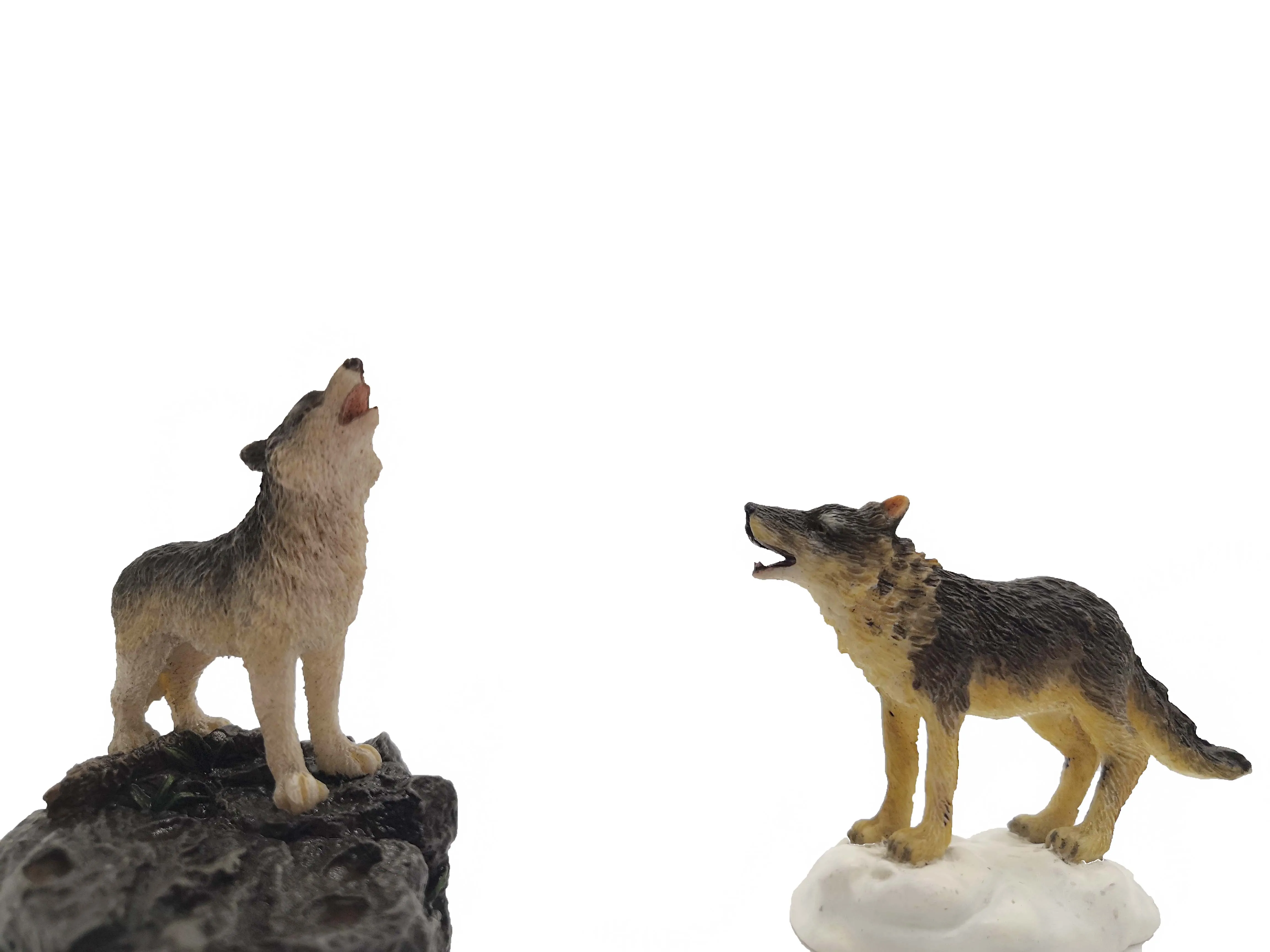 
Custom table personalized decoration animal wolf statue unique gift resin crafts decoration 