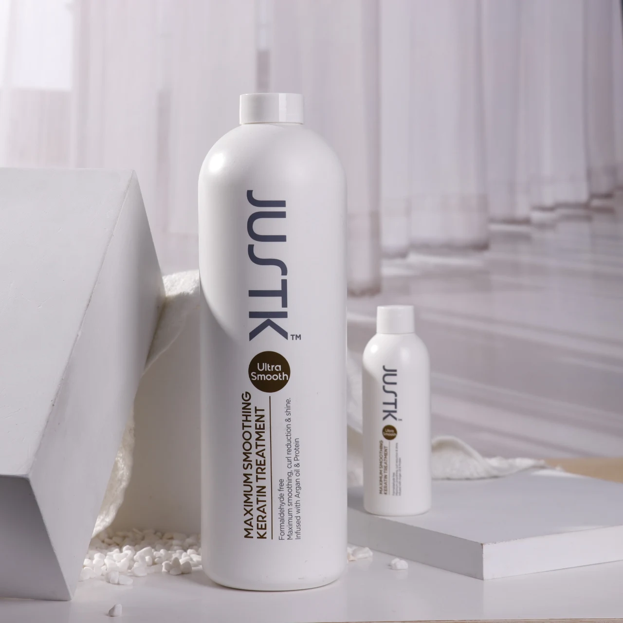 Private Label Hair Straightening Smoothing Formaldehyde Free Argan Oil Brazilian Base Keratin Treatment