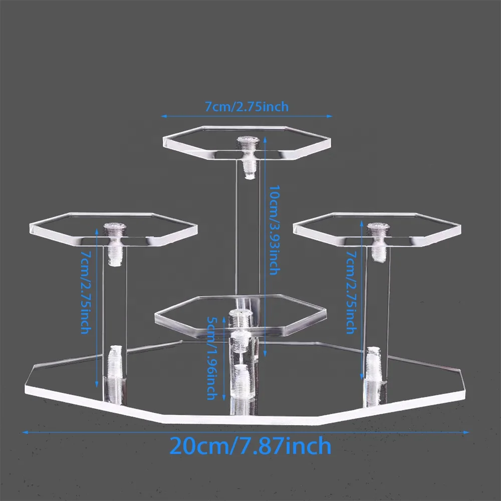 Acrylic 7 Tier Cupcake Stand Acrylic Tower Display Cake Display Rack Acrylic Cake Display Stand