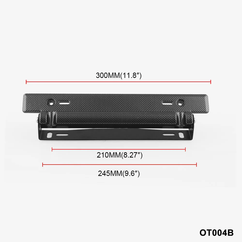 Carbon Fiber Pattern License Plate Frame License Plate Frame Adjustable License Plate Frame