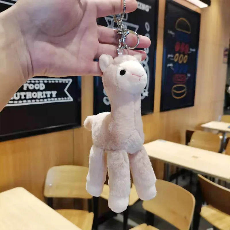 Cute God animal alpaca wool toy doll small mini doll bag hanging ornaments wholesale key chain