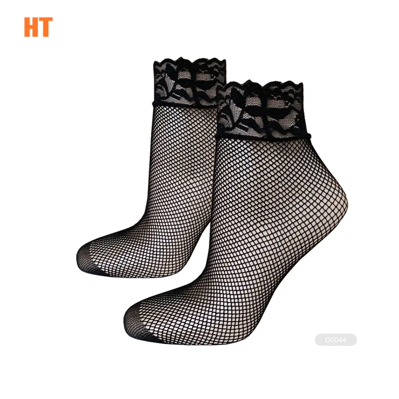 HT-I-D0071 fishnet ankle net socks