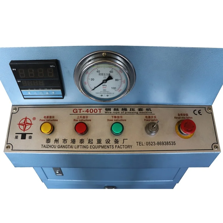 400T wire rope steel hydraulic grommet sling  press machine