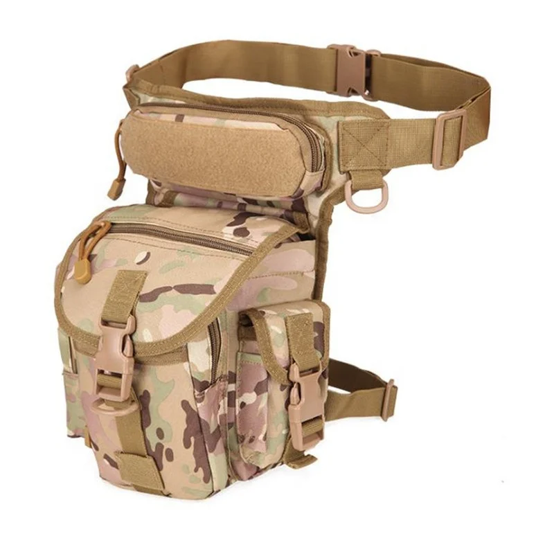 Outdoor Army Green Tactical Leg Bag Motorcycle Bike Tool Pouch Detachable Tactical Waist Leg Bag