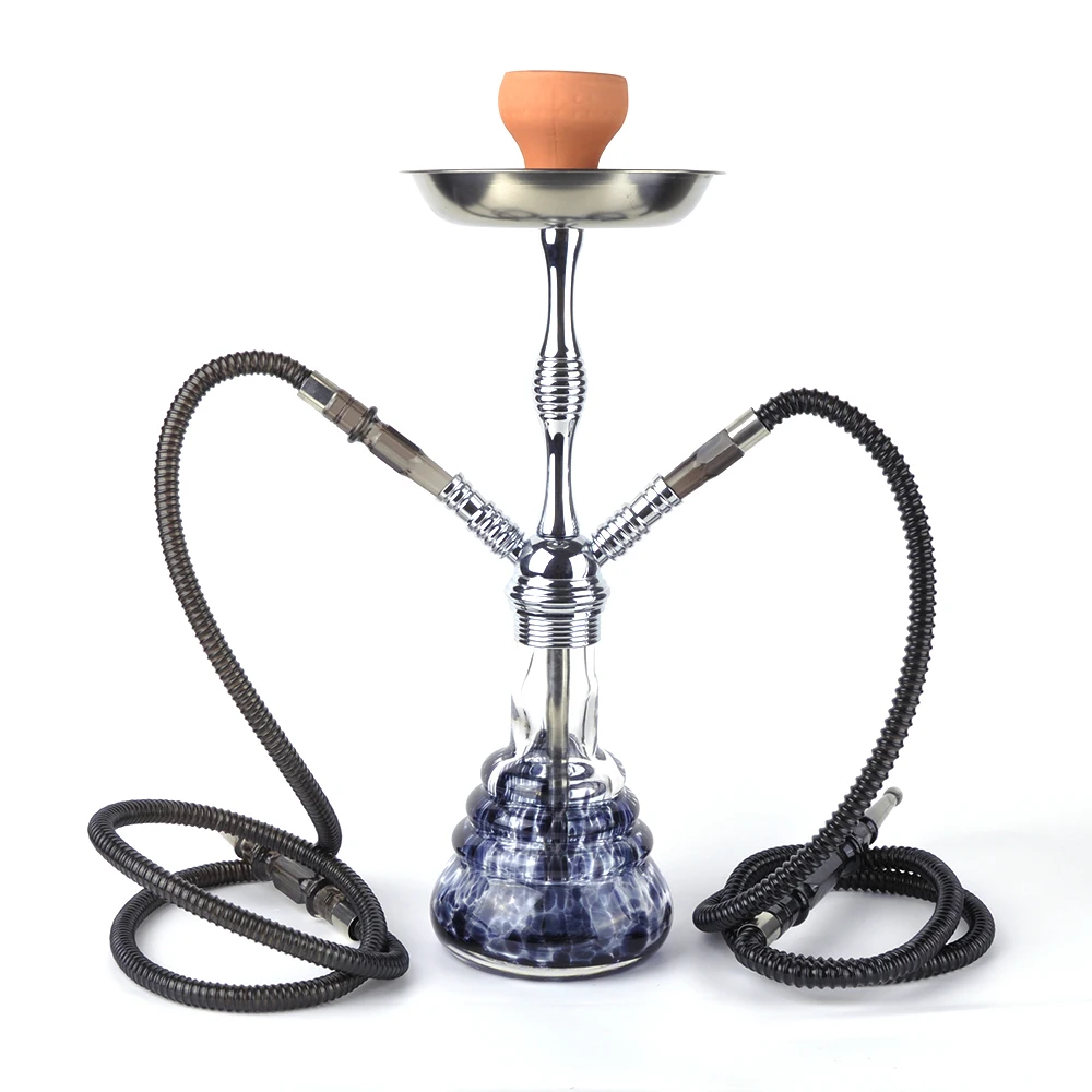 Luxurious Design Huka Hookah Portable Sheesha Set Glass German Hookah Shisha Bottle