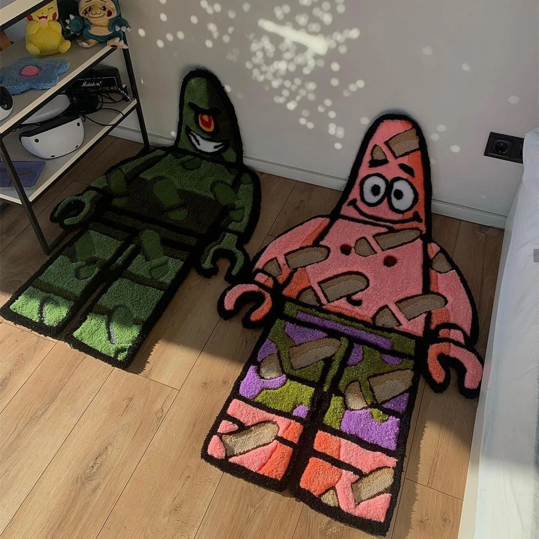 Professional Supplier 3d Floor Mat Carpet With Logo Character Design Shape Handmade Area Custom Rug