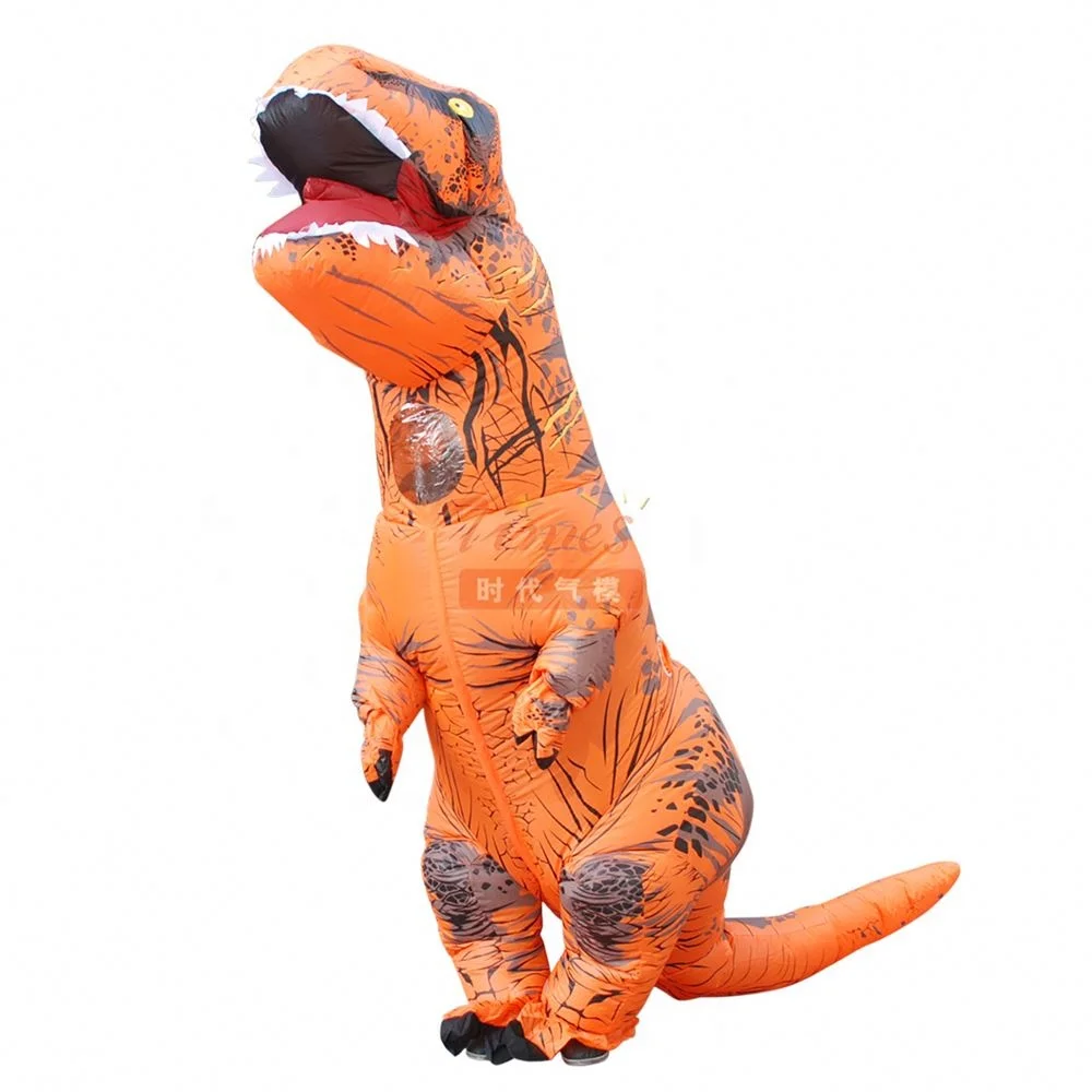 Adts Realistic T Rex Party Costume 9 Color Inflatable Dinosaur Clothes Inflatable Halloween Costumes