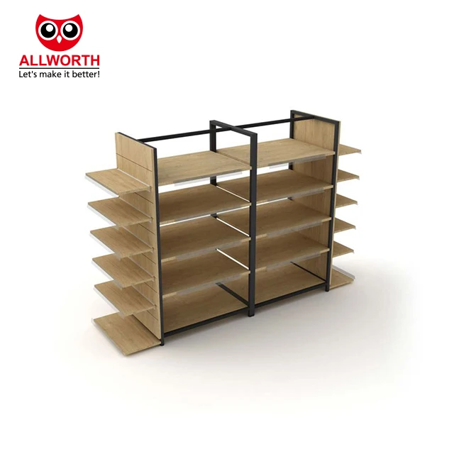 Wire Double Sided Single Sided Perforated Back Panel Store Gondola Shelving