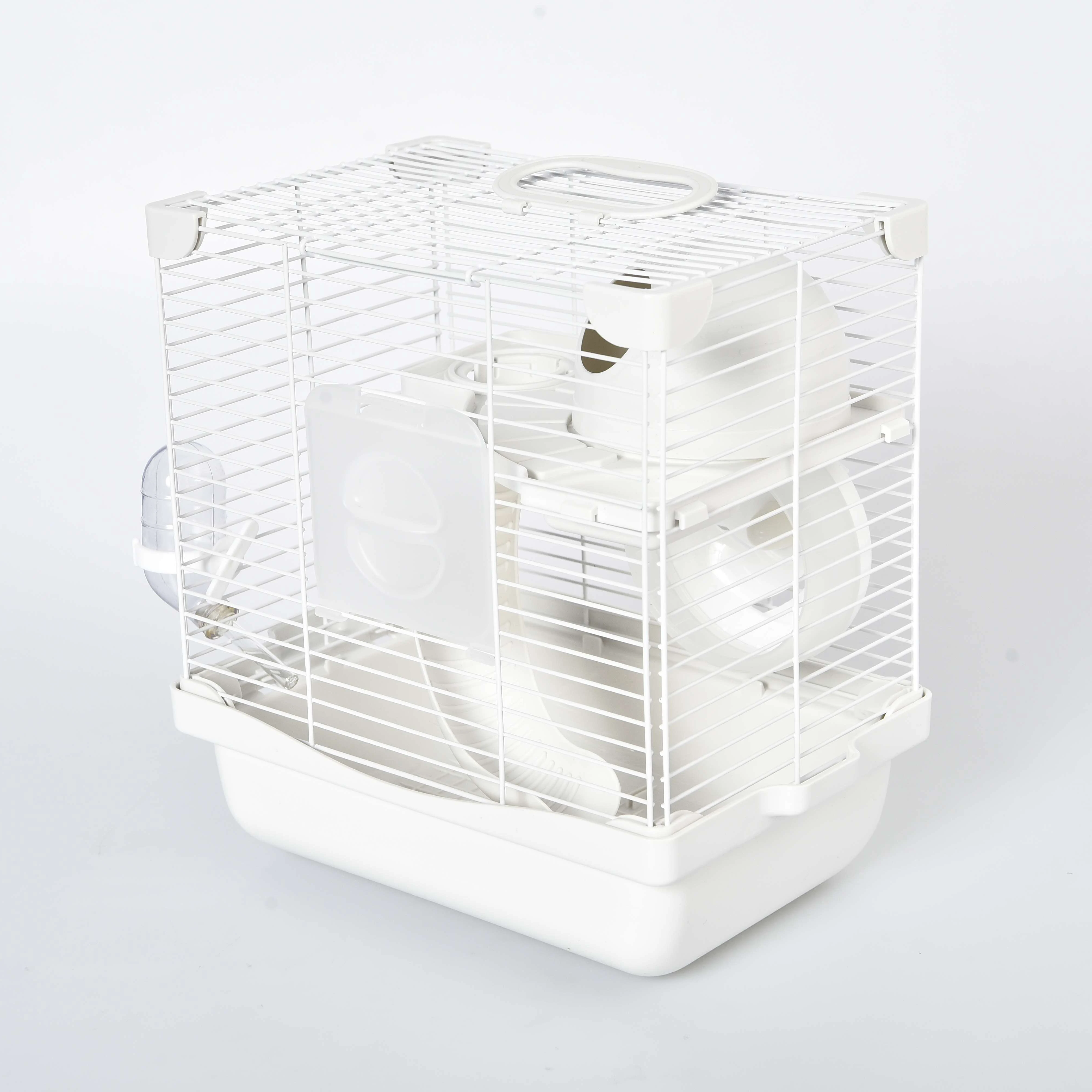 ABC PET Multifunctional Portable White Metal Pet House Hamster Cage
