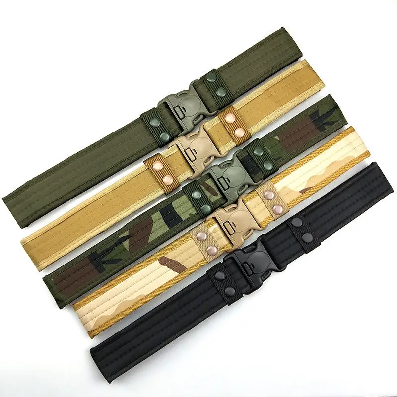 Outdoor Custom Quick Release Buckle Security Adjustable Customized Oxford waterproof tactical belt