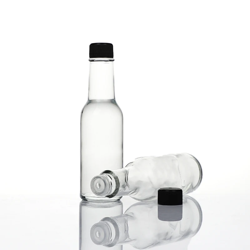 High Quality Reusable Fancy Cheap Mini Hot Sauce Glass Bottle for Ketchup