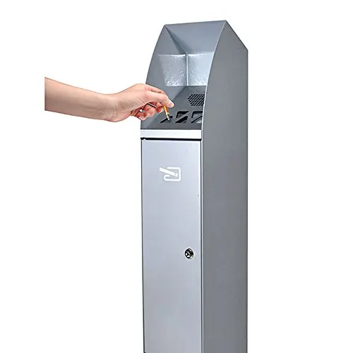 Outdoor Metal Floor Stand Ashtray for Shopping Mall, Hotel, Park