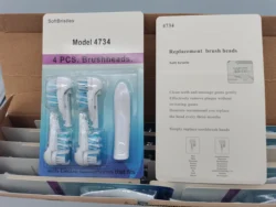 Double cleaning 4 Pcs Toothbrush Heads Replacement For Oral B 3733 4732 4734 Brush Heads