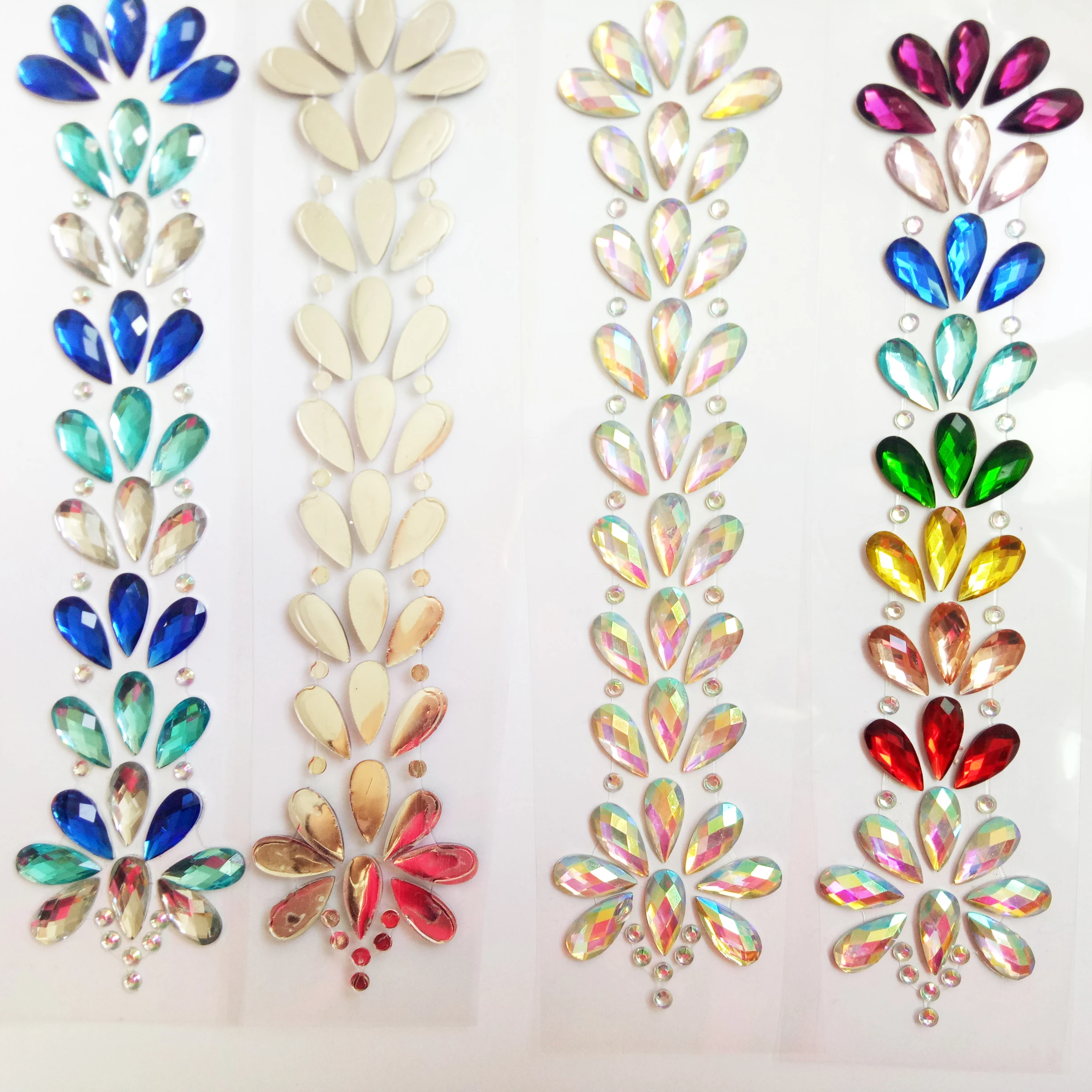 eyes body hair accessories face glitter jewels crystal rhinestones hair stickers for rave festival parties