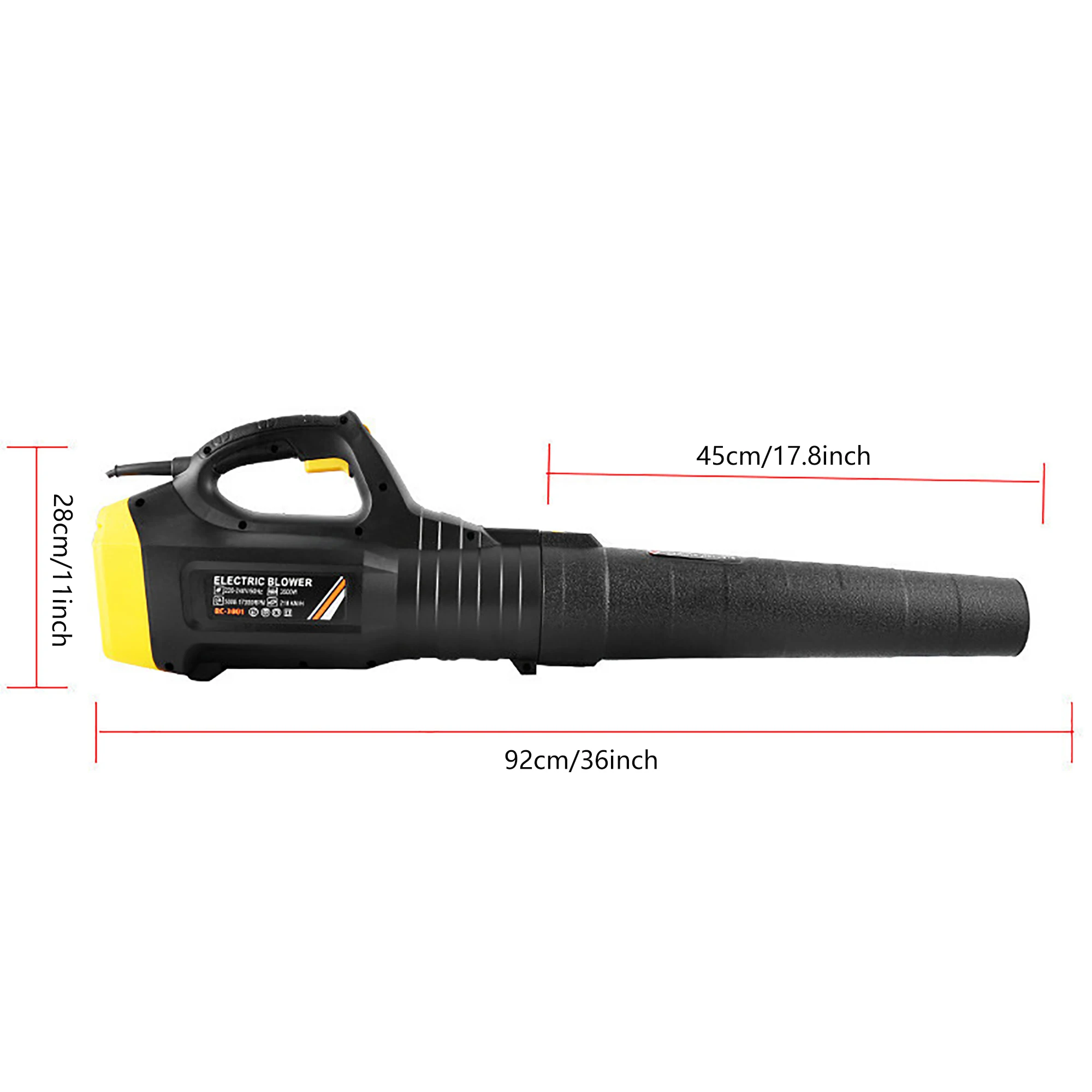 3500w Snow blowing Industrial hand held snow leaves blower high power electric Blower Air leaves blower