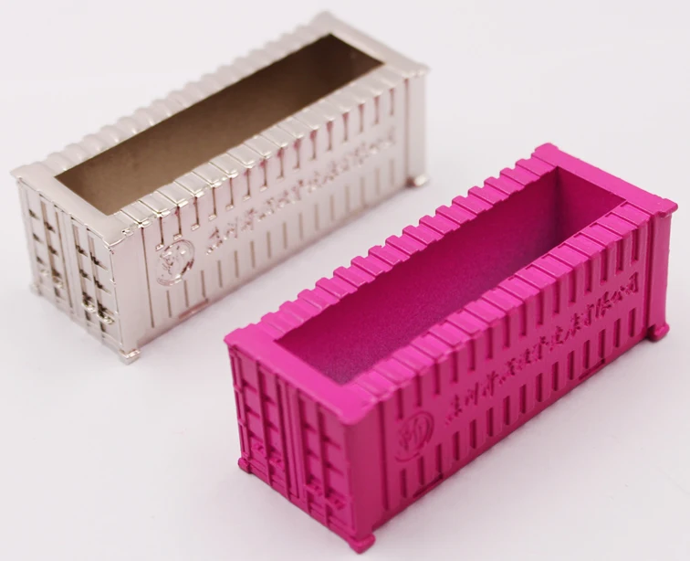 3D грузовик прицеп контейнер форма бизнес имя держатель карты Настольный набор сувенир транспортная компания подарок