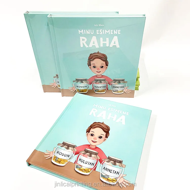 hardcover hardback children board book printing kids learning books