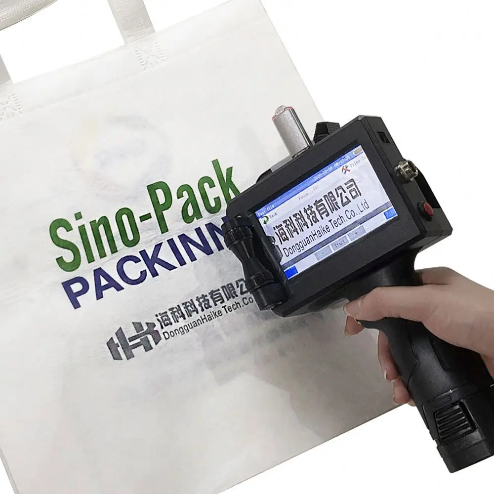 Intelligent Manual Assembly Line Plastic Bag Woven Bag Carton Production Date Handheld Inkjet Printer