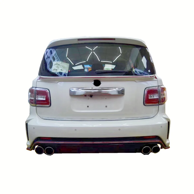 TDCMY High performance automobile body part silver PP ABS middle Empennage For Nissan Patrol NISMO 2014-2021