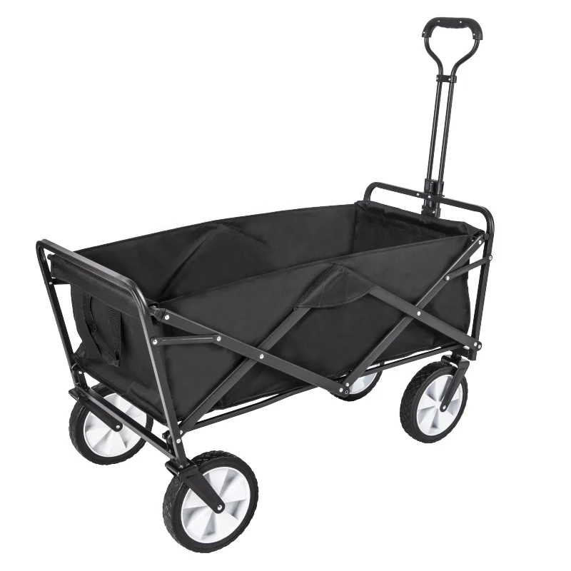 5 Inch Foldable Wagon Wheels Practical Outdoor Camping Folding Trolley