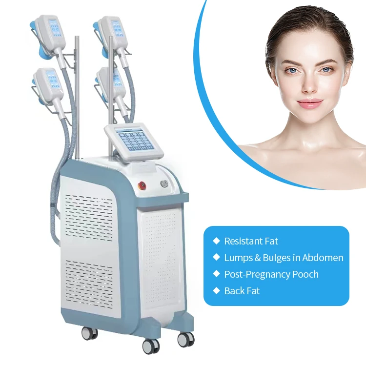 Cryolipolysis Slimming Machine 4 Handles Cryo Lipolysis 360 Degree Cooling Machine Equipment Cryotherapy Reduce Fat Prices