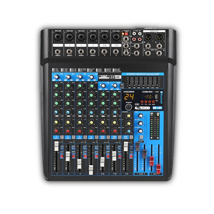 Wholesale 8 Channel Audio Mixer Low Price DJ Controller/Audio Console Mixer