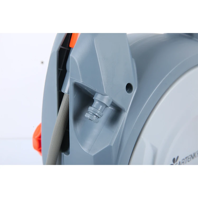 GRATENKRAFT Home Friendly 7.5m/25ft Mini Retractable Compact Car Wash Hose Reel Garden Water Hose Reel