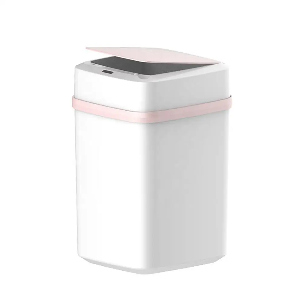 Smart Garbage Can 13L/15L Large Capacity Auto Sensing Smart Trash Can With Knee Touch