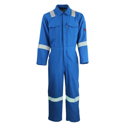 EN11612 NFPA2112 PPE Factory Oil Gas Field Safety Coverall Flame Resistant Clothing Hi Vis FR Anti Static Work Wear