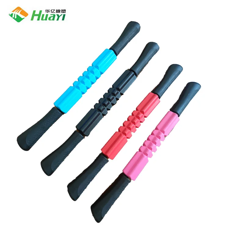 Gym Balance Training Spiky PVC Massage Balls Indoor Home Exercise Pilates Ball bamboo massage stick set