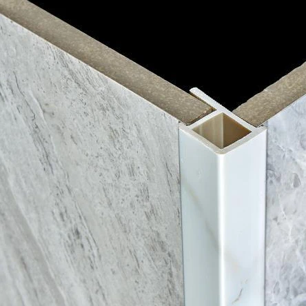 decorative brass colour pvc tile trim profile