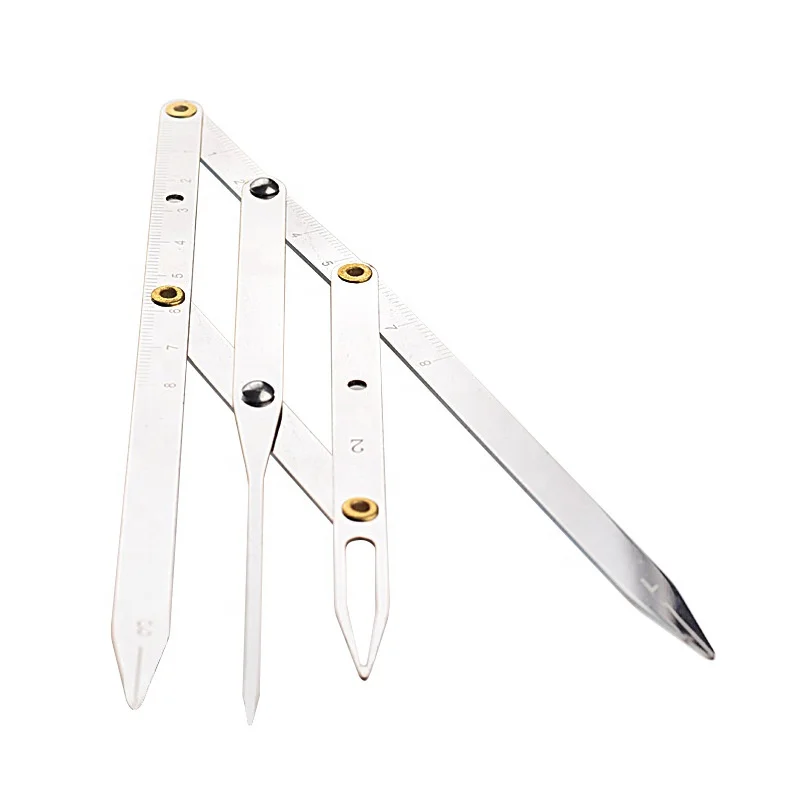 Permanent Makeup Stainless Golden Ration Divider Microblading Eyebrow Stencil Ruler for Eyebrow Tattoo