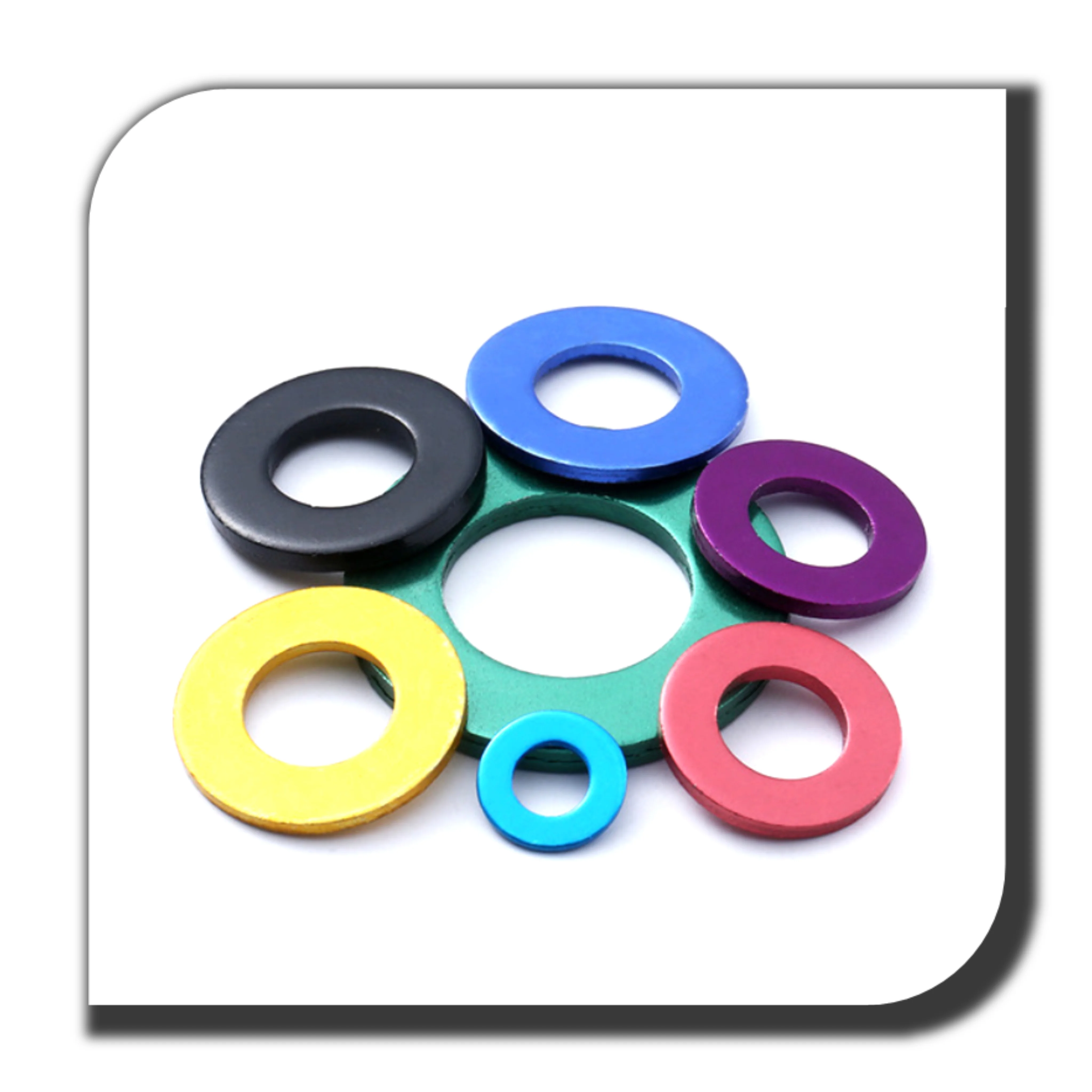 OEM цветной Анодированный Алюминиевый винт и гайка с накатанной головкой