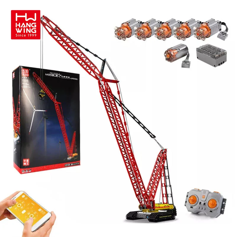 HW Technical Car Construction Vehicle Toys For Adults Kids Birthday Gifts Crawler Crane Building Blocks MOC Bricks 4318pcs