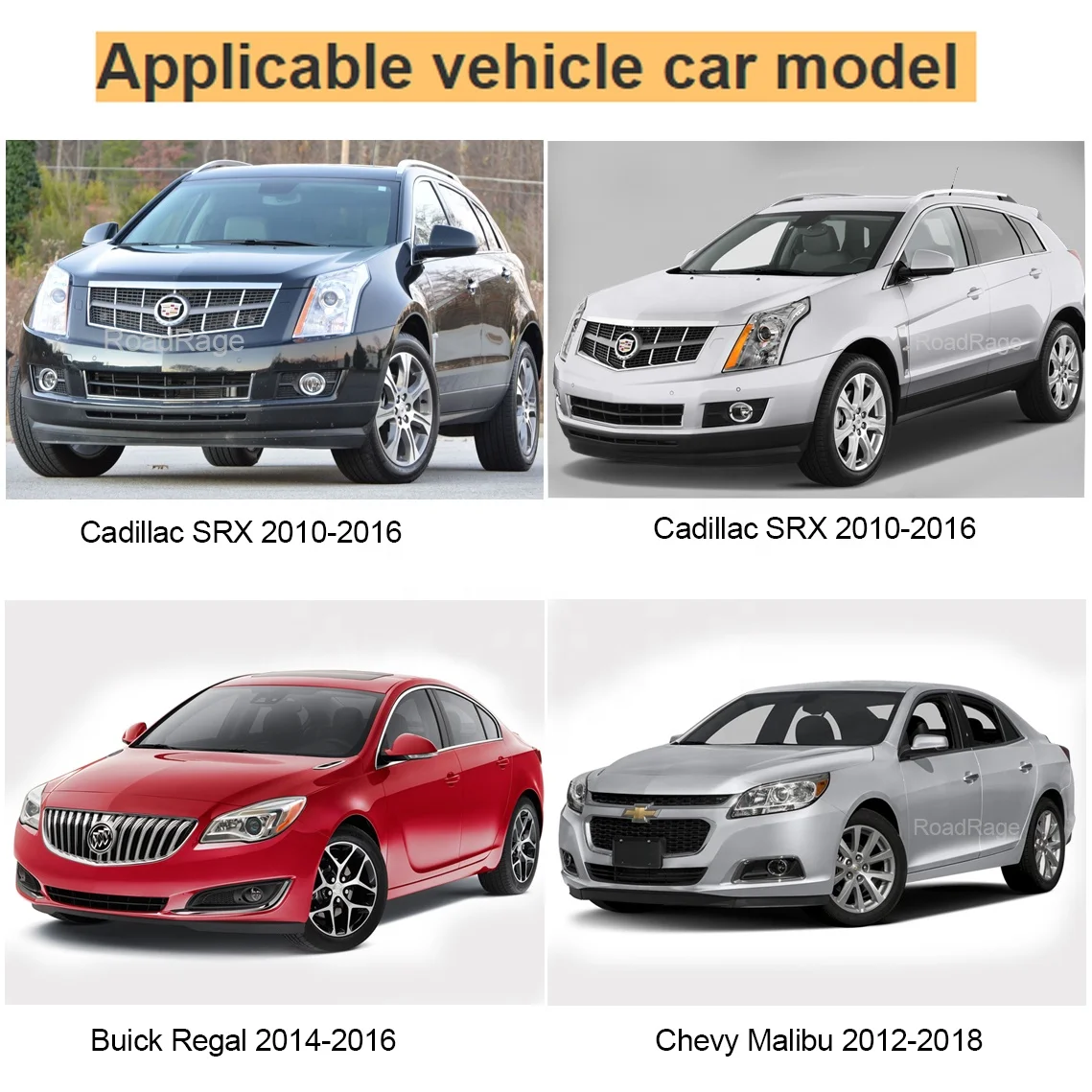 Bi Led Fog Light Projector Lens for Malibu Buick Regal Cadillac SRX Low high Laser beam Bifocal fog lamp Waterproof