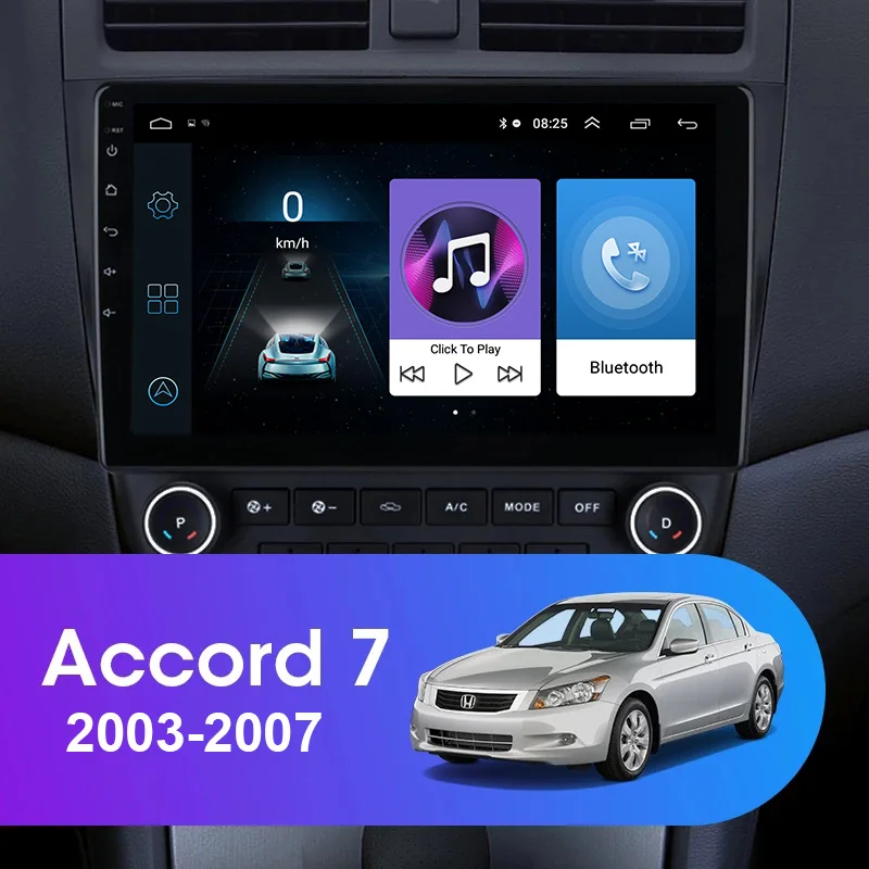  Hot sale Car DVD video multimedia player For Honda Accord 7 2003-2007 Multimedia Player 10.1