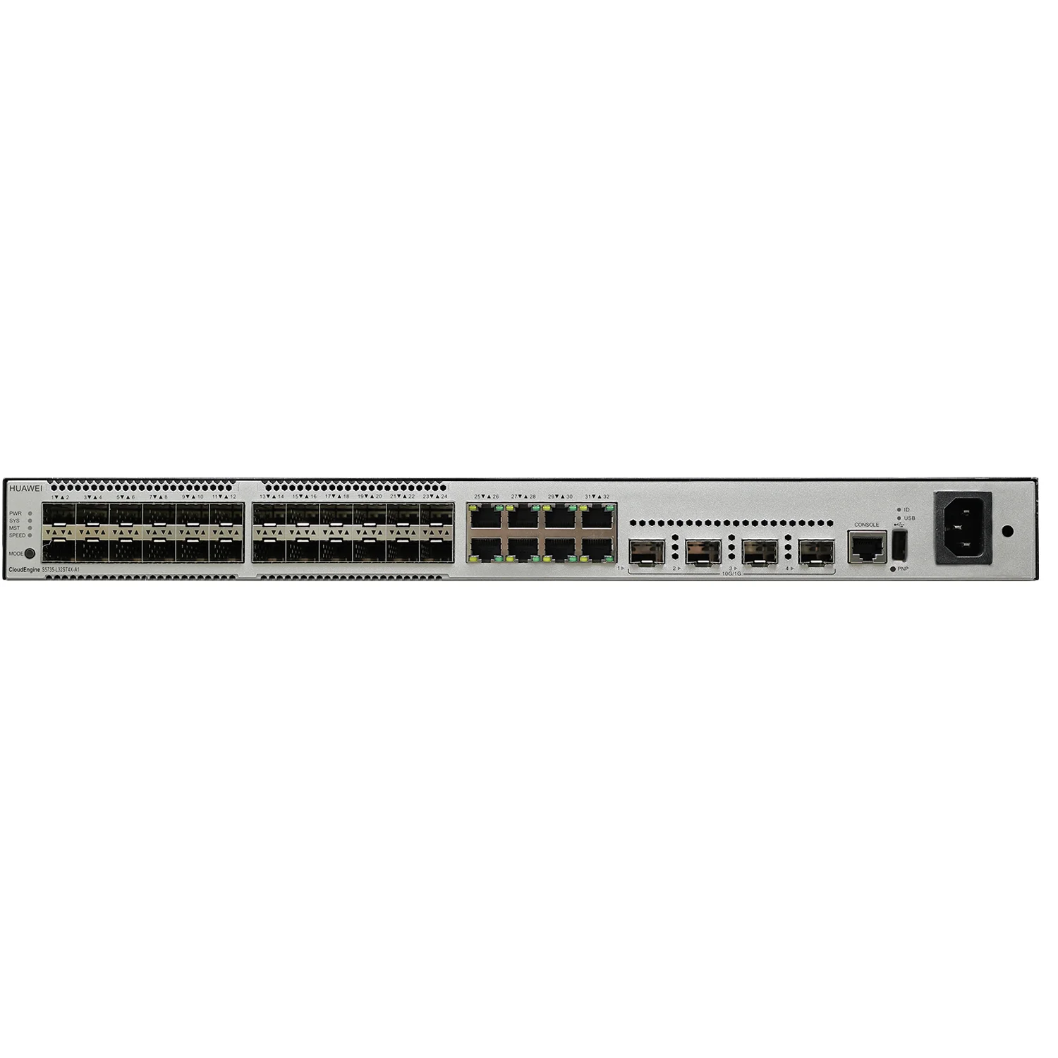 Huawei S5735-L32ST4X-A1 24 port GE SFP optical fiber switch with 8GE Ethernet ports and 10GE uplink